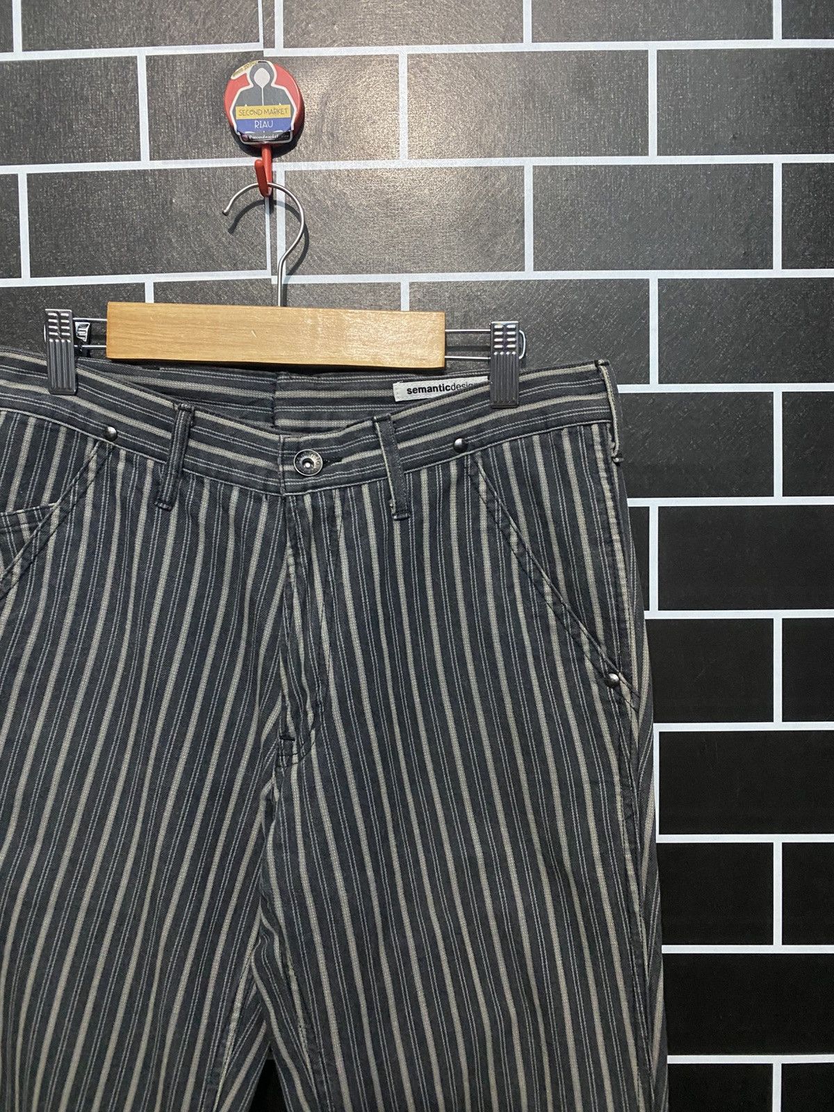 Semantic design vintage style pants