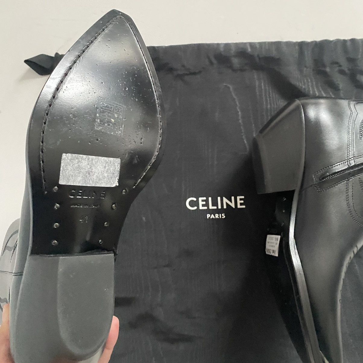 Celine SS24 CELINE LEON ZIPPED BOOT WITH METAL TOE By Hedi Slimane Size US 7 / EU 40 - 3 Thumbnail