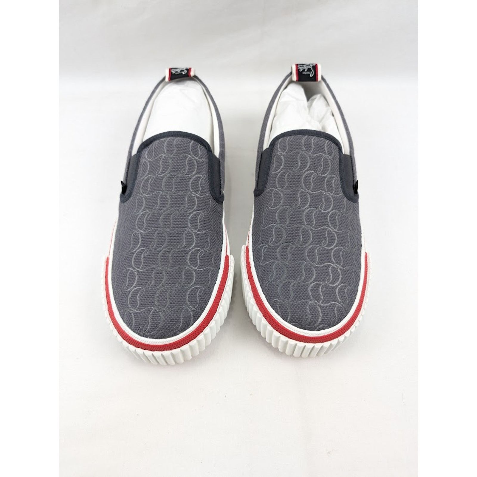 Christian Louboutin o1rshd1 Pedro Boat Flat Sneakers in Smoky Size US 12.5 / EU 45-46 - 14 Thumbnail
