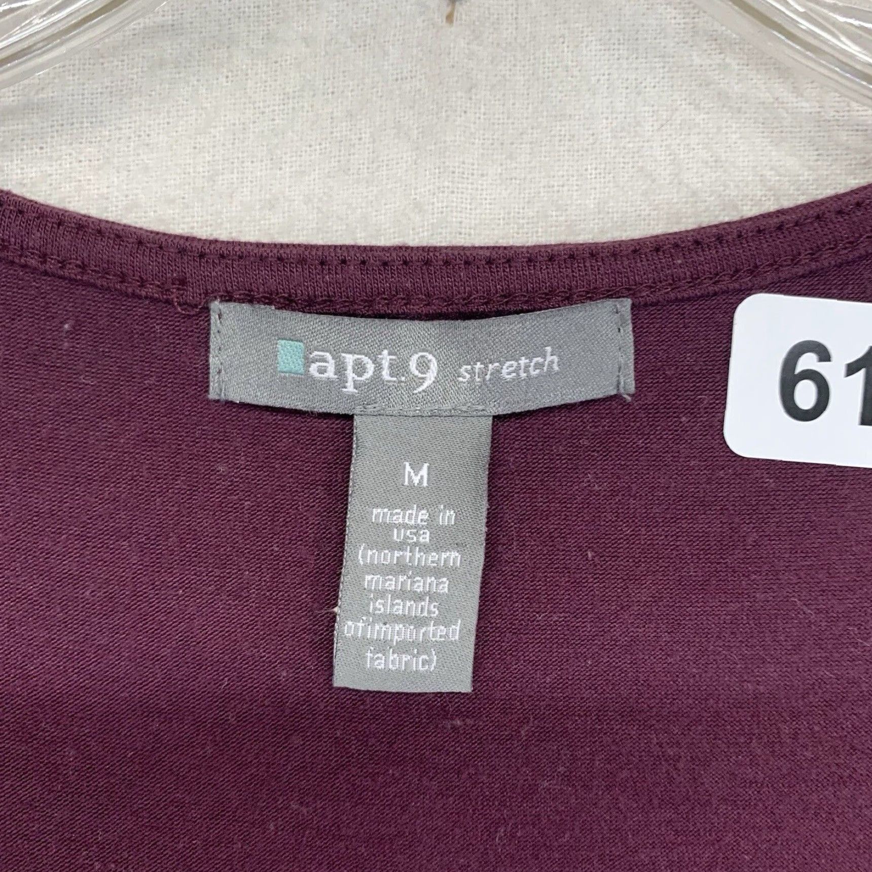 Vintage apt 9 stretch Blouse Women’s Top Medium Regular Size Red Vineyard Boat Neck Casual Shirt Size M / US 6-8 / IT 42-44 - 6 Thumbnail
