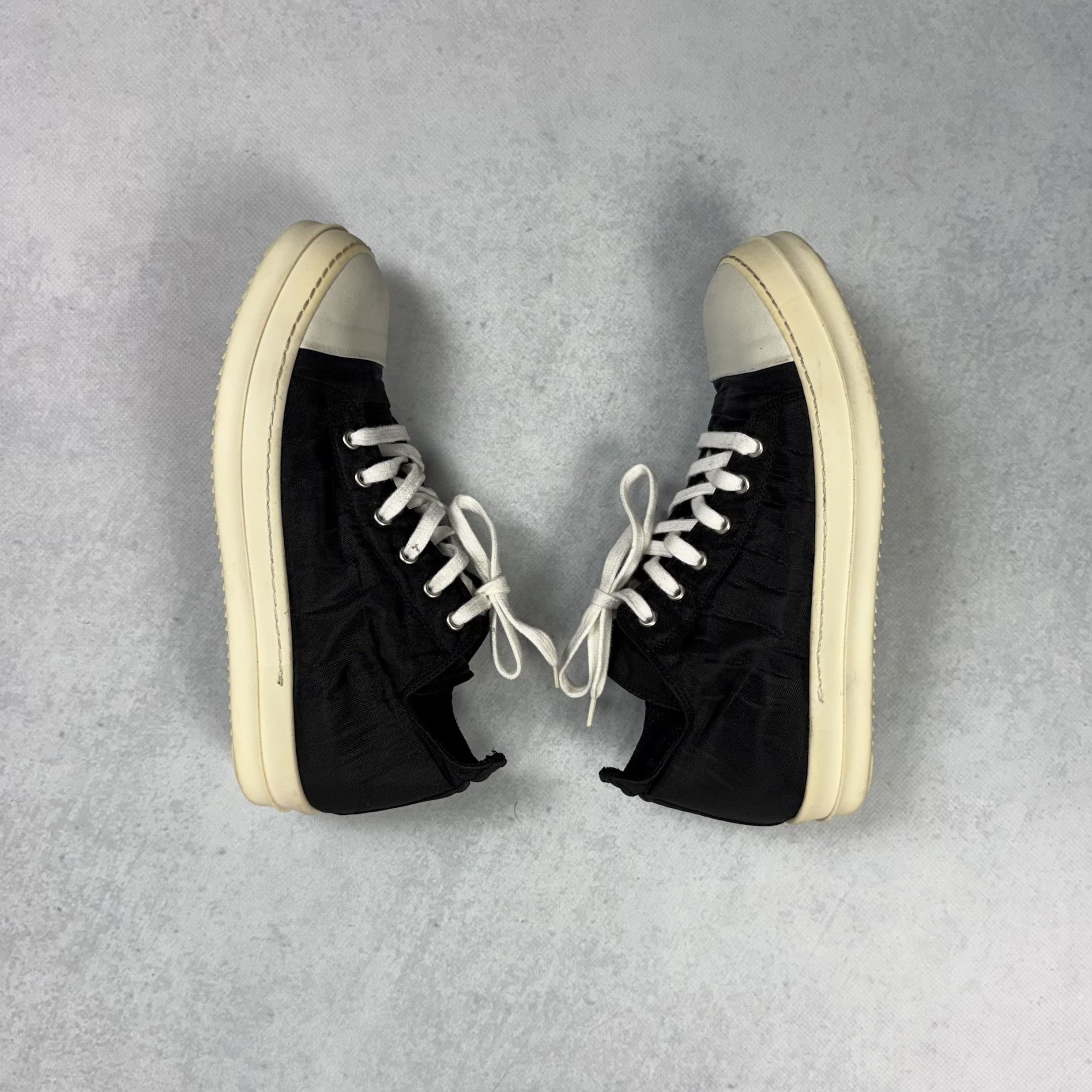 Rick Owens RICK OWENS DRKSHDW BLACK LOW TOP SNEAKERS SHOES US7 / EU40 Size US 7 / EU 40 - 3 Thumbnail