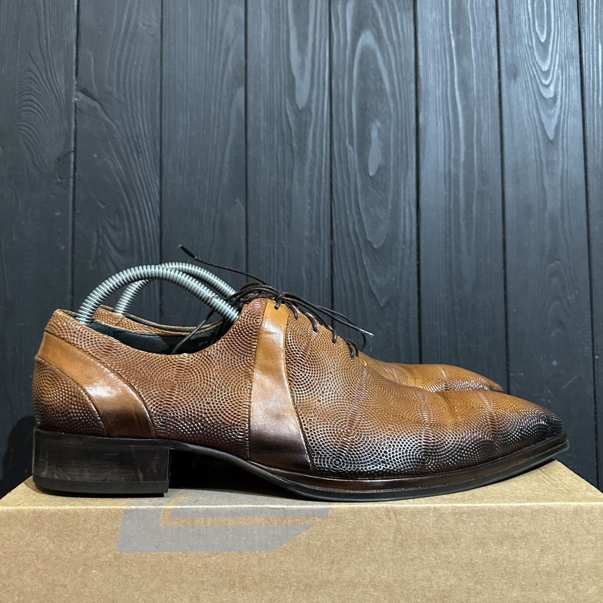 Jo Ghost JO GHOST - Men’s Brown Leather Brogue Size 43eu Size US 9.5 / EU 42-43 - 1 Thumbnail