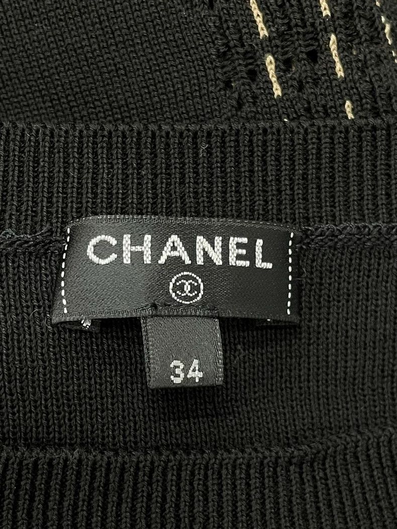 Chanel chanel Black striped dress Size XXS / US 00 / IT 34 - 4 Thumbnail