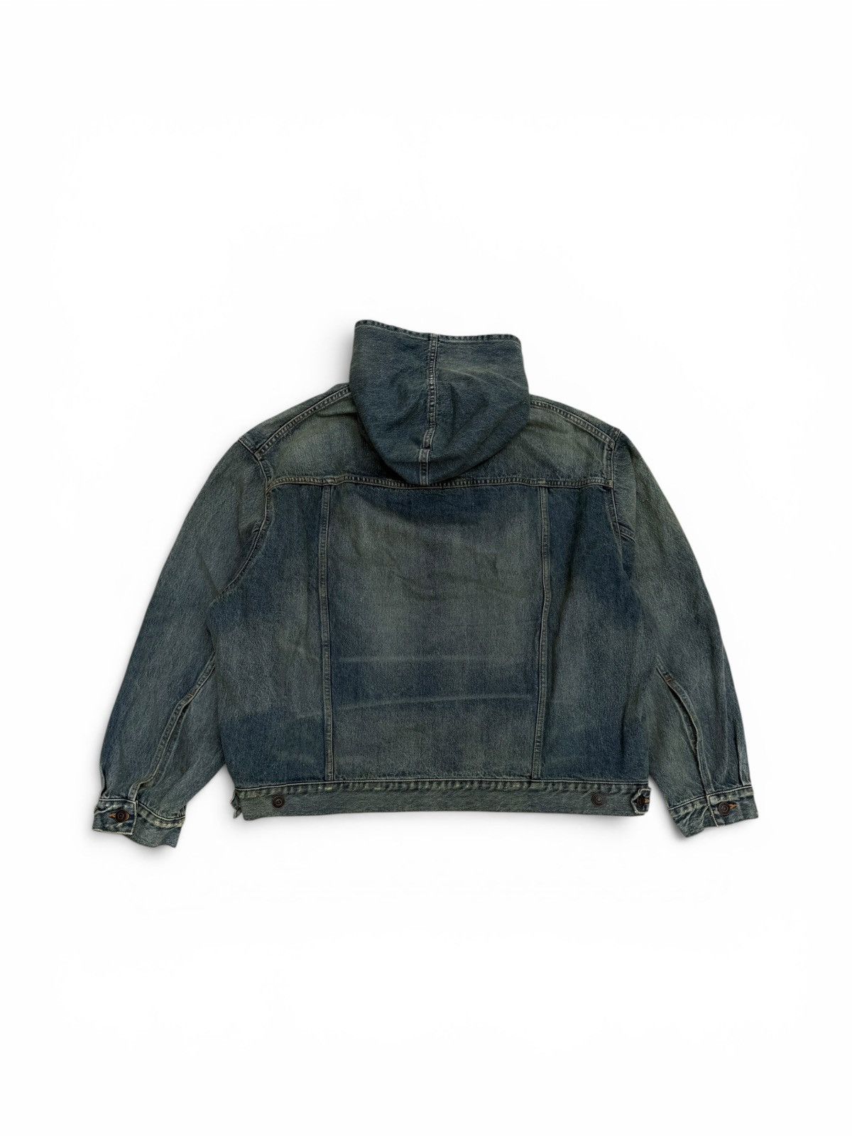Balenciaga Balenciaga Denim Hoodie Size US M / EU 48-50 / 2 - 2 Thumbnail