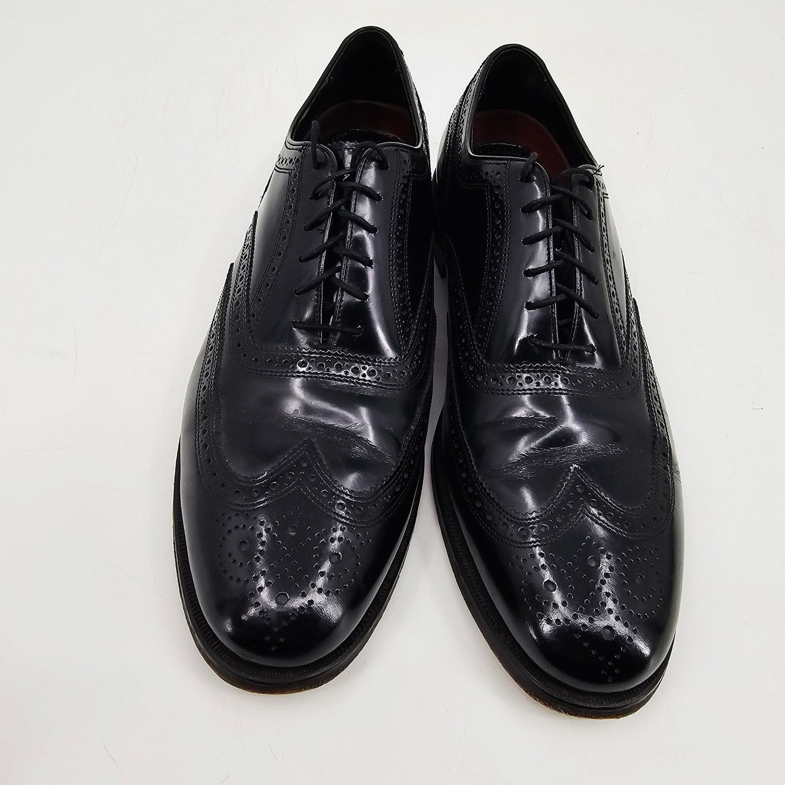 Florsheim Florsheim Black Lexington Oxford Wingtip Dress Shoe 12 Size US 12 / EU 45 - 2 Thumbnail