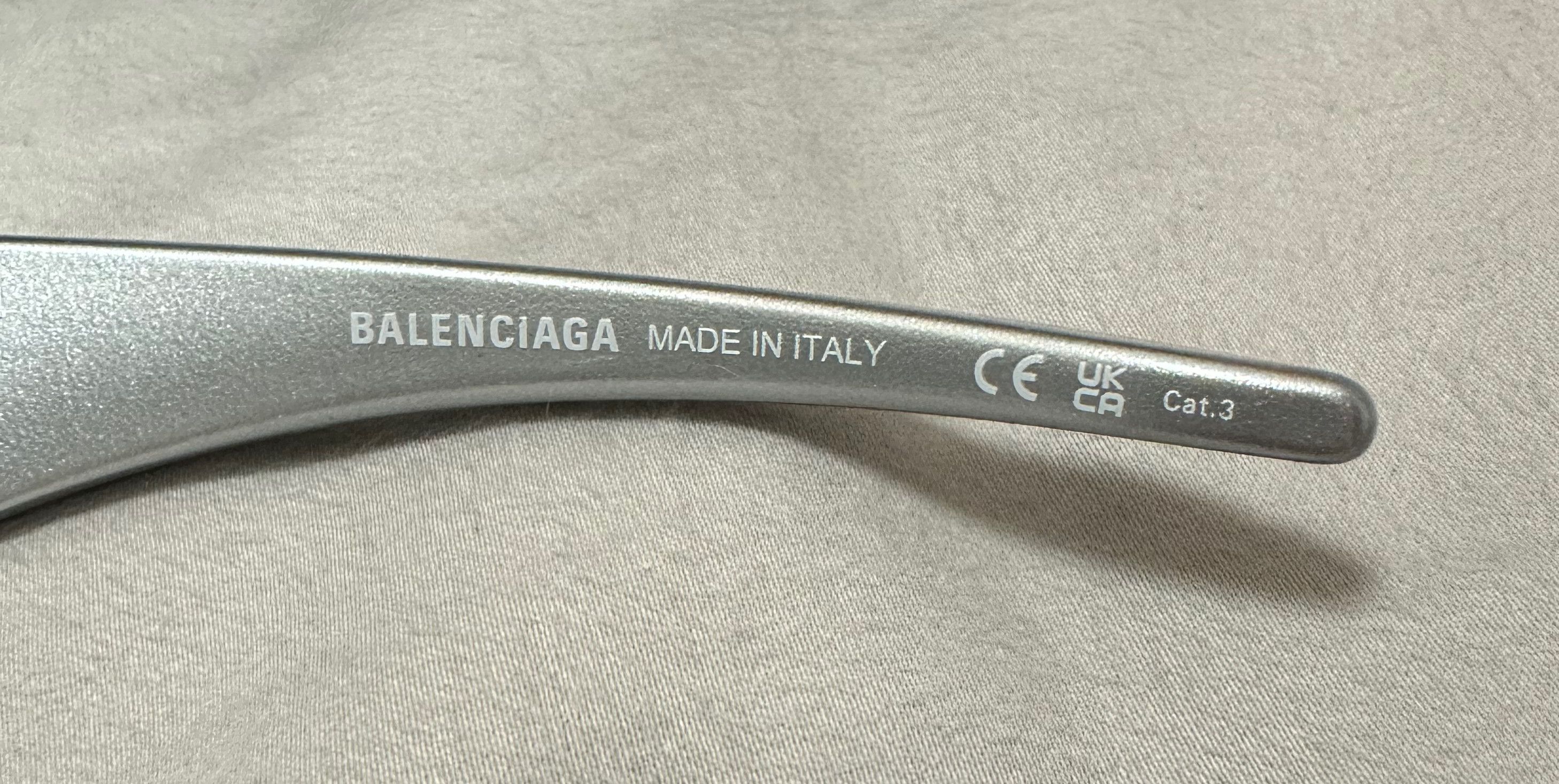 Balenciaga Balenciaga 22FW Skin XXL Sunglasses in Silver Size ONE SIZE - 4 Thumbnail