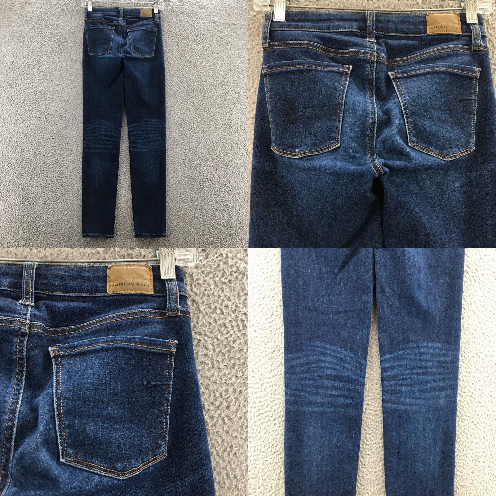 American Eagle Outfitters American Eagle Outfitters Skinny Jeans Womens 00R Blue Dark Wash Denim Zip Jeans Womens Blues Skinny 00R Regular Mens? Size 24" / US 00 / IT 34 - 9 Thumbnail