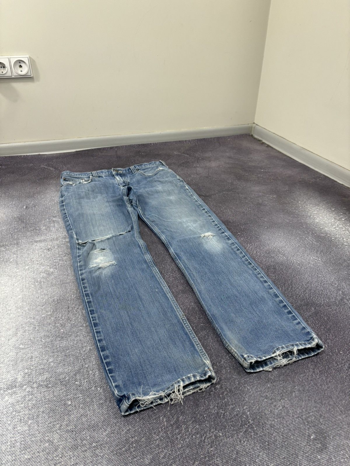 Carhartt Vintage Carhartt Force USA Blue Work Denim Hype Baggy Jeans Size US 33 - 8 Thumbnail