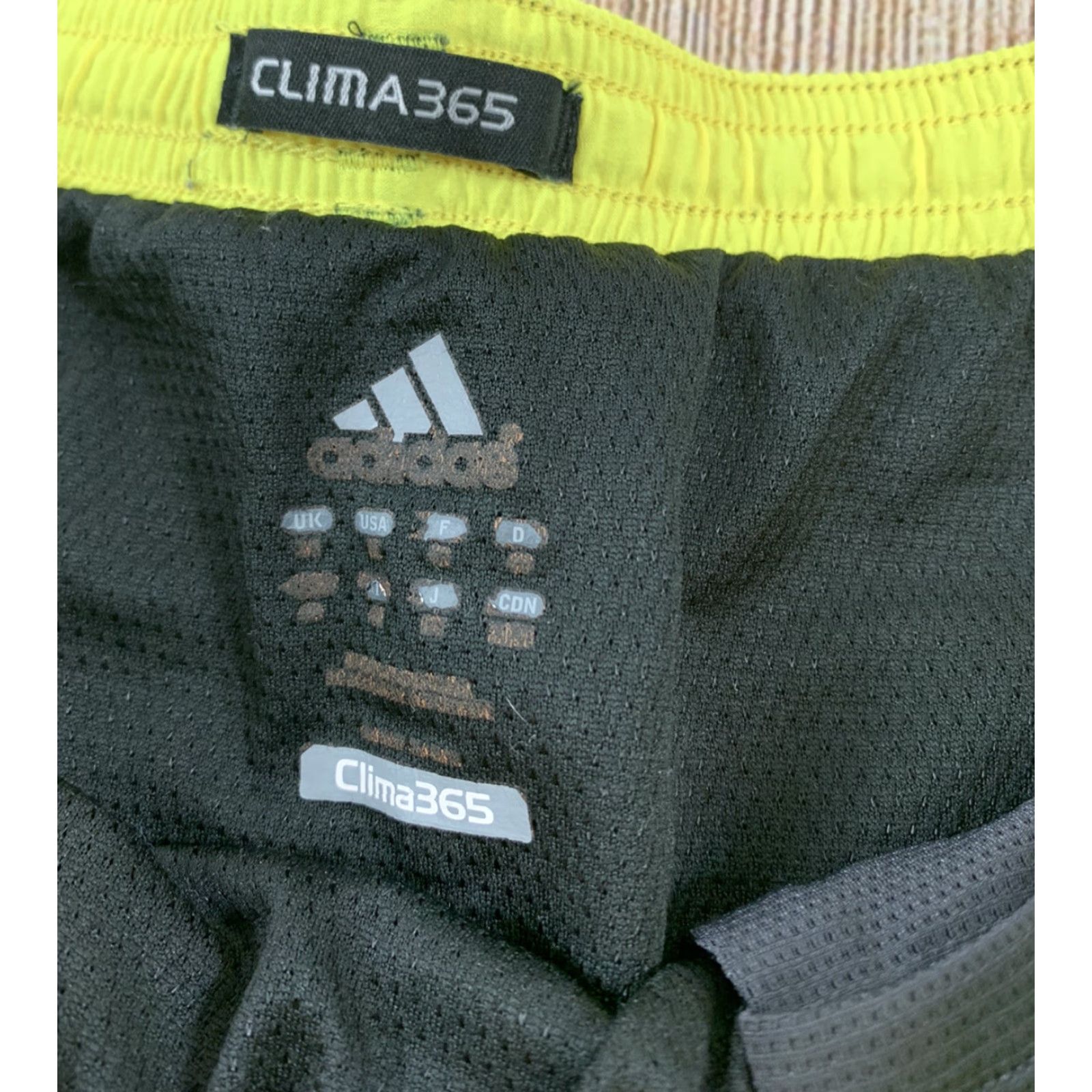Adidas Adidas Women's Shorts Clima365 Grey Yellow Running Athletic Size M Size 32" / US 10 / IT 46 - 3 Thumbnail