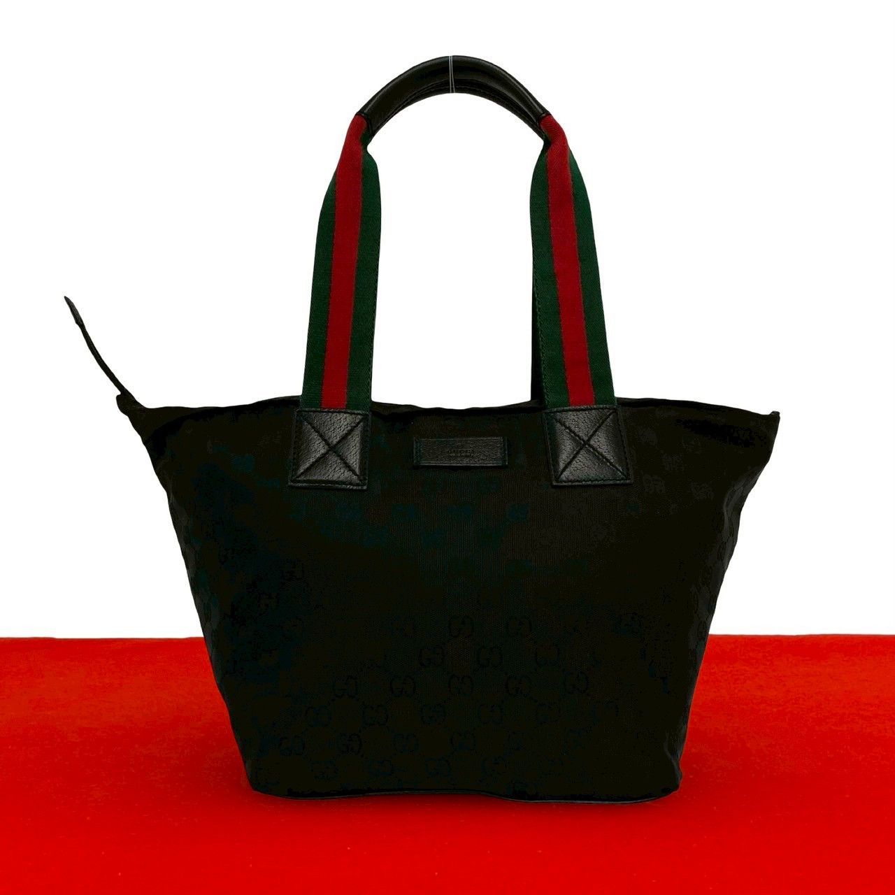 Gucci Gucci Gucci GG Canvas Nylon Leather Tote Bag Textile Tote Bag DUTY FREE for USA Size ONE SIZE - 1 Thumbnail