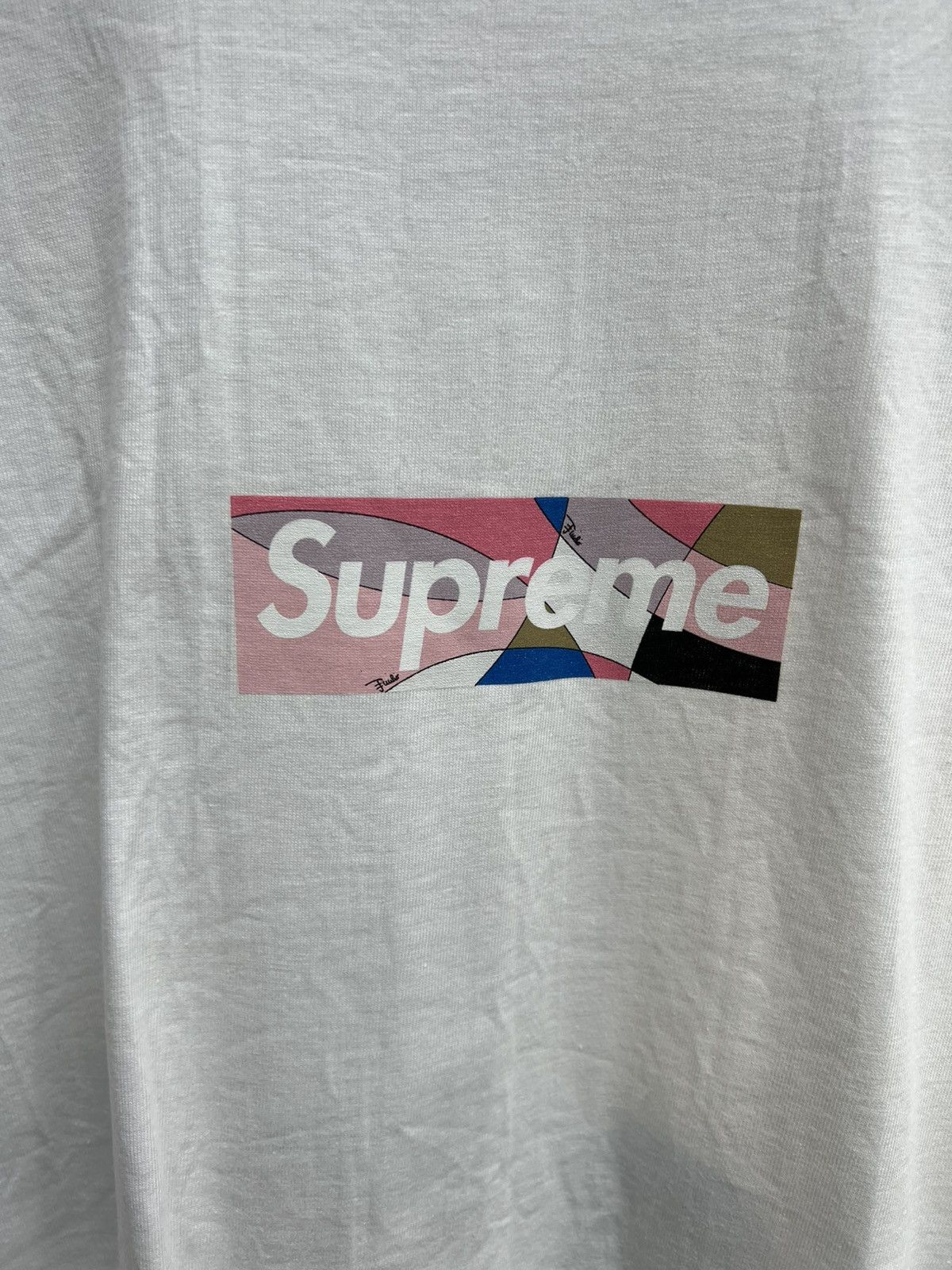 Supreme Supreme Emilio Pucci Box Logo Tee Size US L / EU 52-54 / 3 - 5 Thumbnail