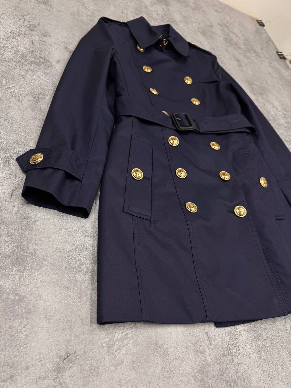 Burberry Burberry Women's Short Trench Coat Navy Size S Size S / US 4 / IT 40 - 3 Thumbnail