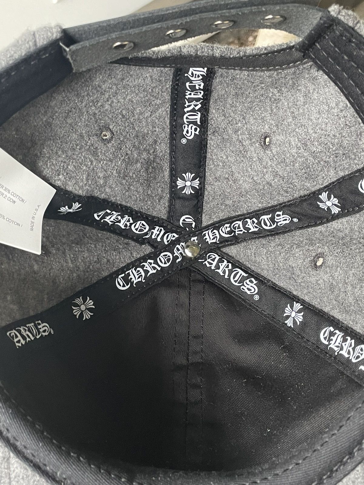 Chrome Hearts Chrome Hearts CH Wool Hat Grey Size ONE SIZE - 6 Thumbnail