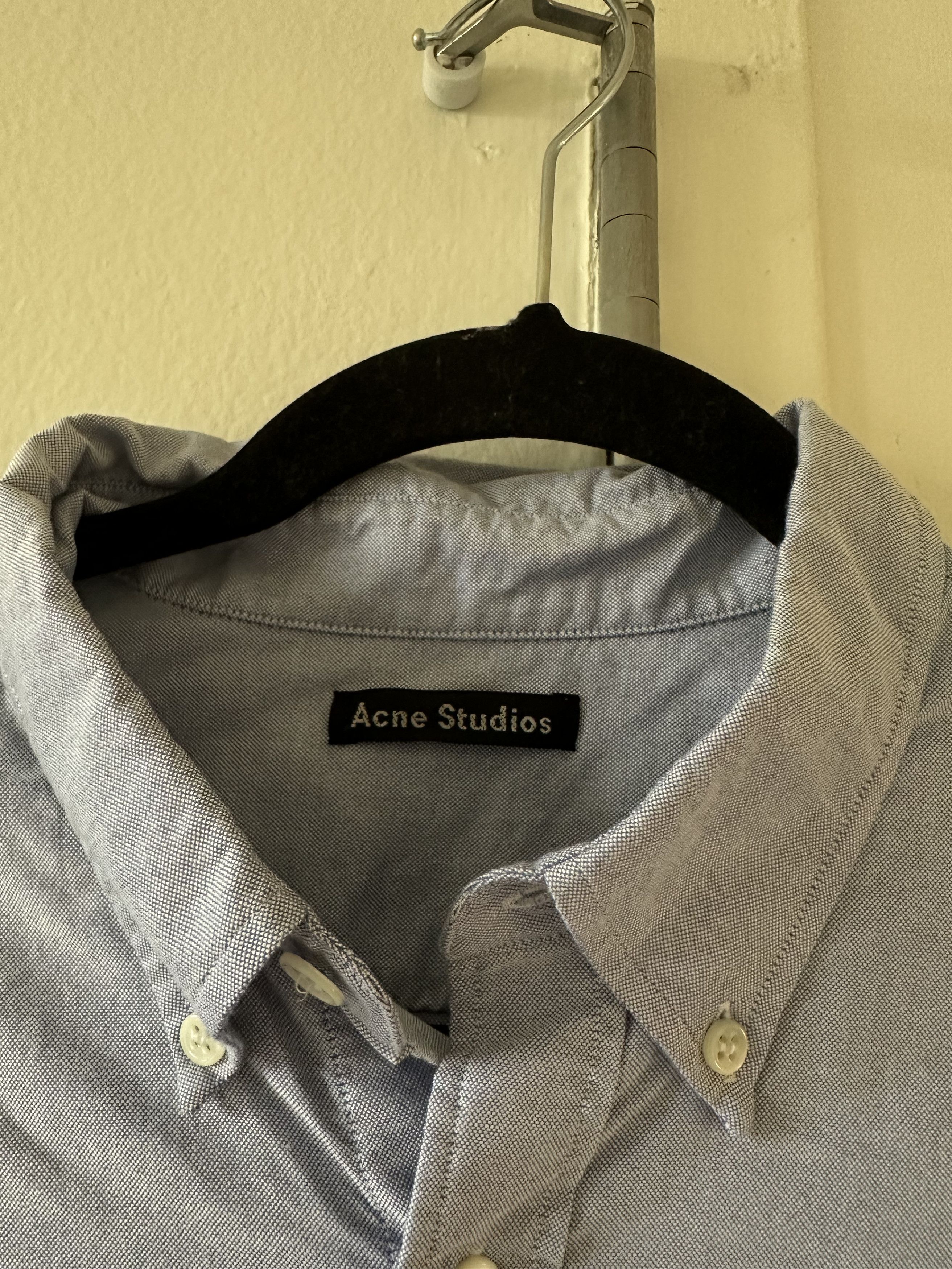 Acne Studios Acne Studios Face Logo Oxford Shirt Size US S / EU 44-46 / 1 - 3 Thumbnail
