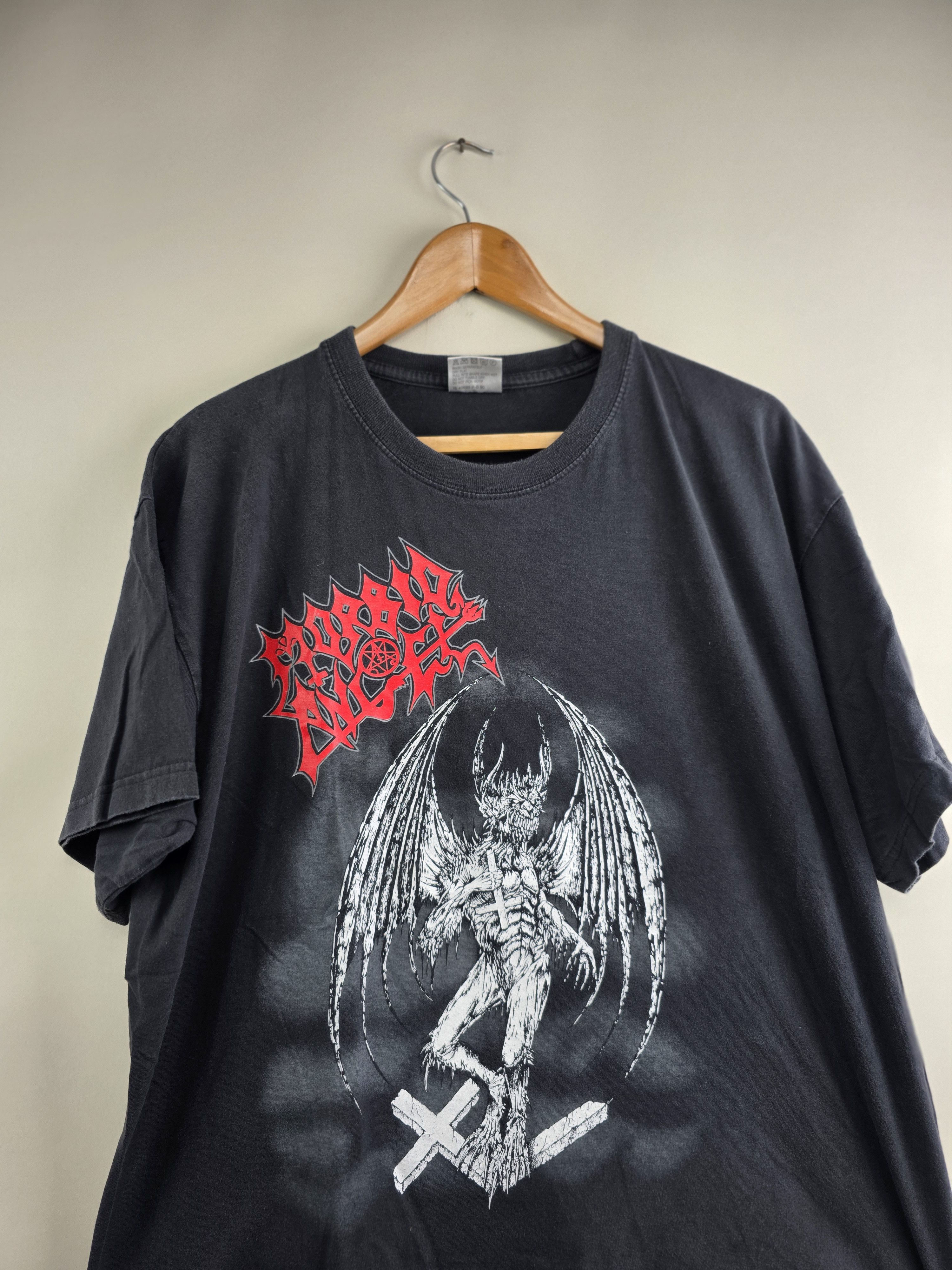 Band Tees × Vintage 90s Morbid Angel Your god is dead XL 23" 27.5" Size US XL / EU 56 / 4 - 2 Thumbnail