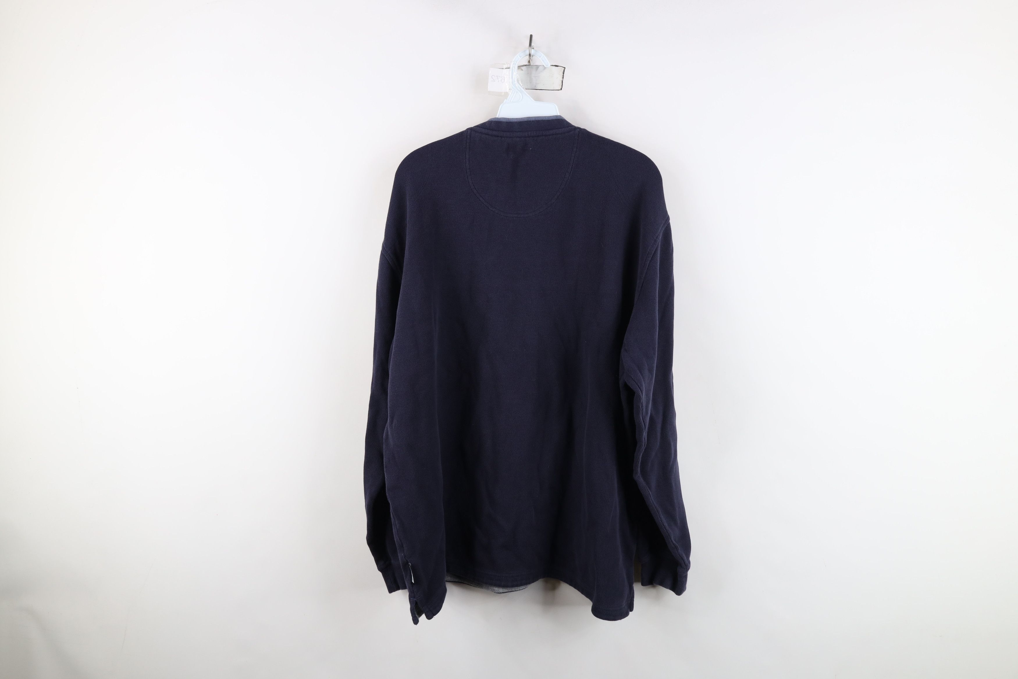 Vintage Vintage 90s Y2K Streetwear Ribbed Knit Long Sleeve T-Shirt Size US L / EU 52-54 / 3 - 10 Thumbnail