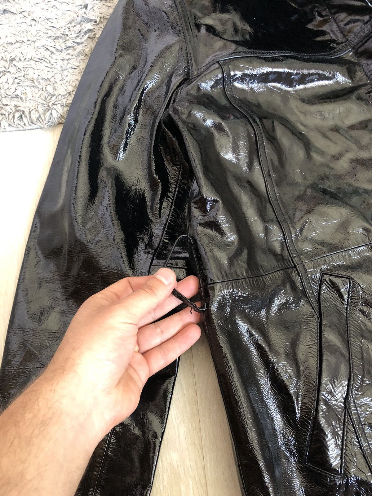 Designer × Miss Sixty Elizabeth Sulcer x Miss Sixty Leather Coat Trench Size S / US 4 / IT 40 - 5 Thumbnail
