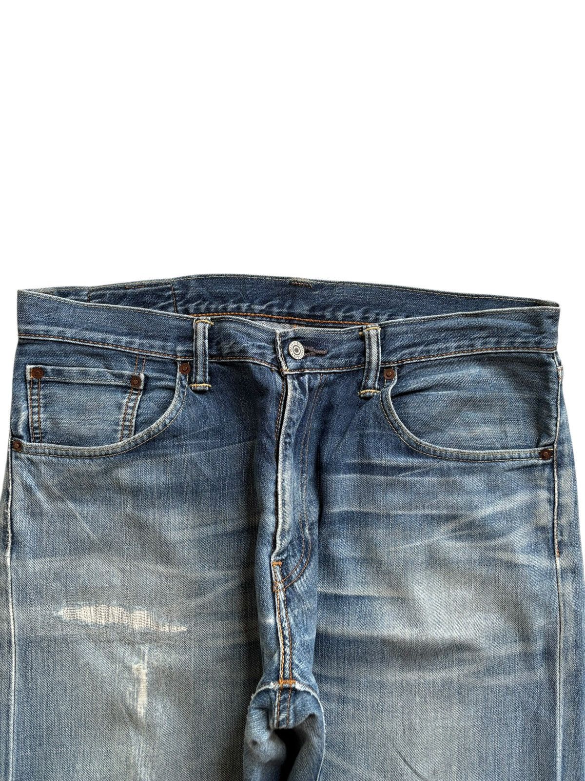 Levi's Vintage Y2K Levis 503 Patches Faded Wash Baggy Jeans Size US 35 - 4 Thumbnail