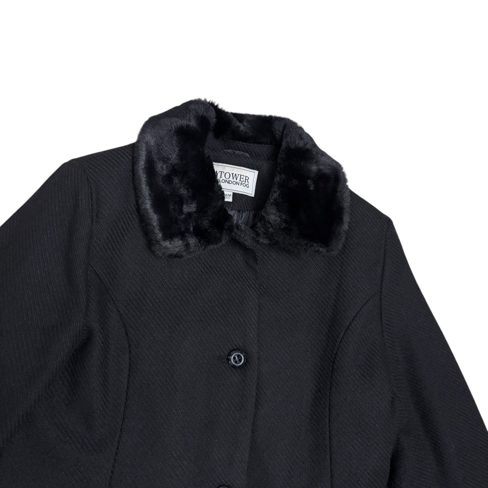 London Fog LONDON FOG TOWER Wool Business Casual Pea Coat Large Size L / US 10 / IT 46 - 3 Thumbnail