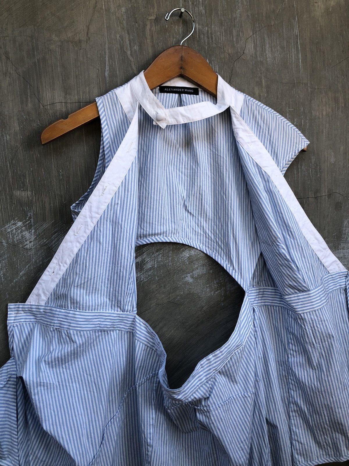 Alexander Wang Alexander Wang Asymmetrical Stripe Midi Dress Size M / US 6-8 / IT 42-44 - 7 Thumbnail