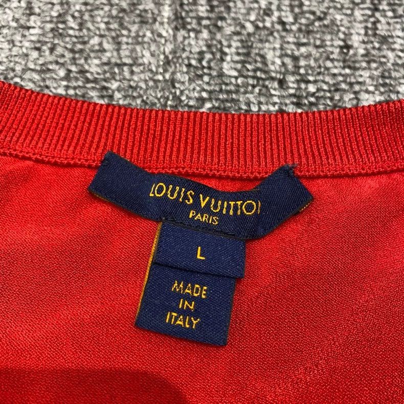 Louis Vuitton LV Valentine's Limited Red Knit Short Sleeve-2505 Size US L / EU 52-54 / 3 - 7 Thumbnail
