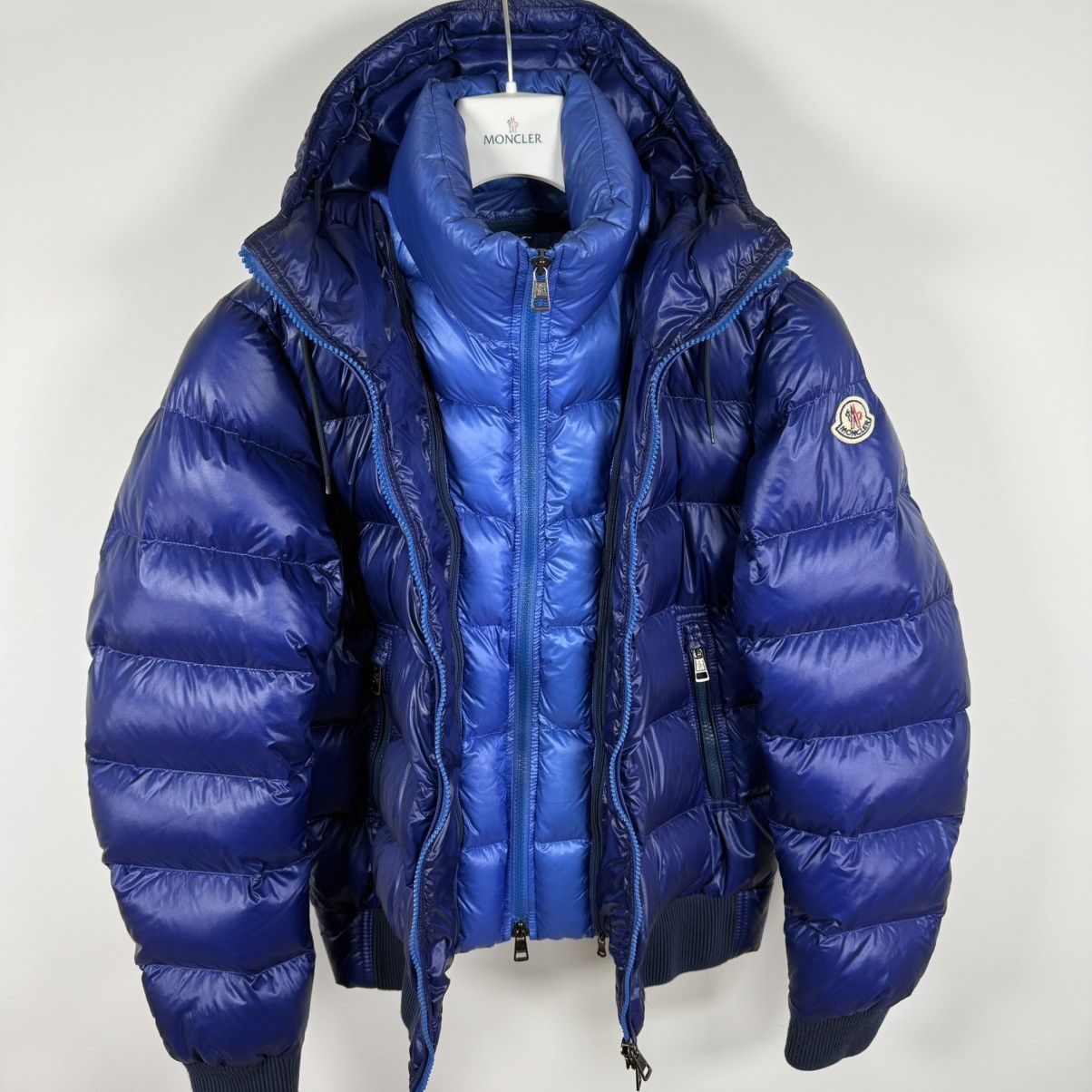 Moncler Moncler Marque Men’s Down Puffer Jacket Size 1 (S) Blue Size US S / EU 44-46 / 1 - 6 Thumbnail