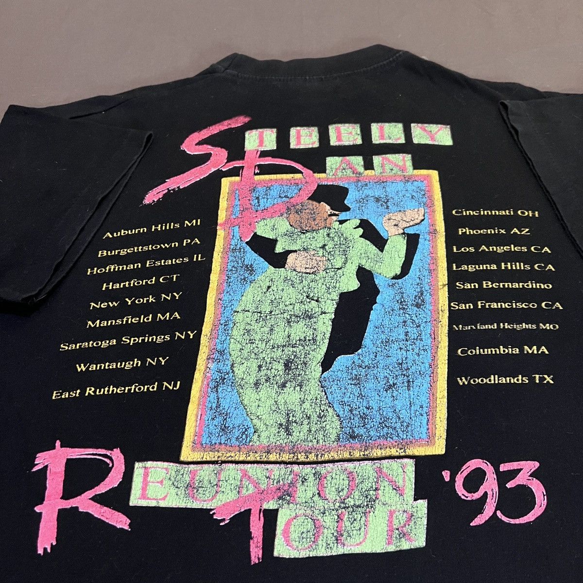 Band Tees × Vintage Vintage 90s 1993 Steely Dan Promo Tour Tee L Size US L / EU 52-54 / 3 - 1 Thumbnail