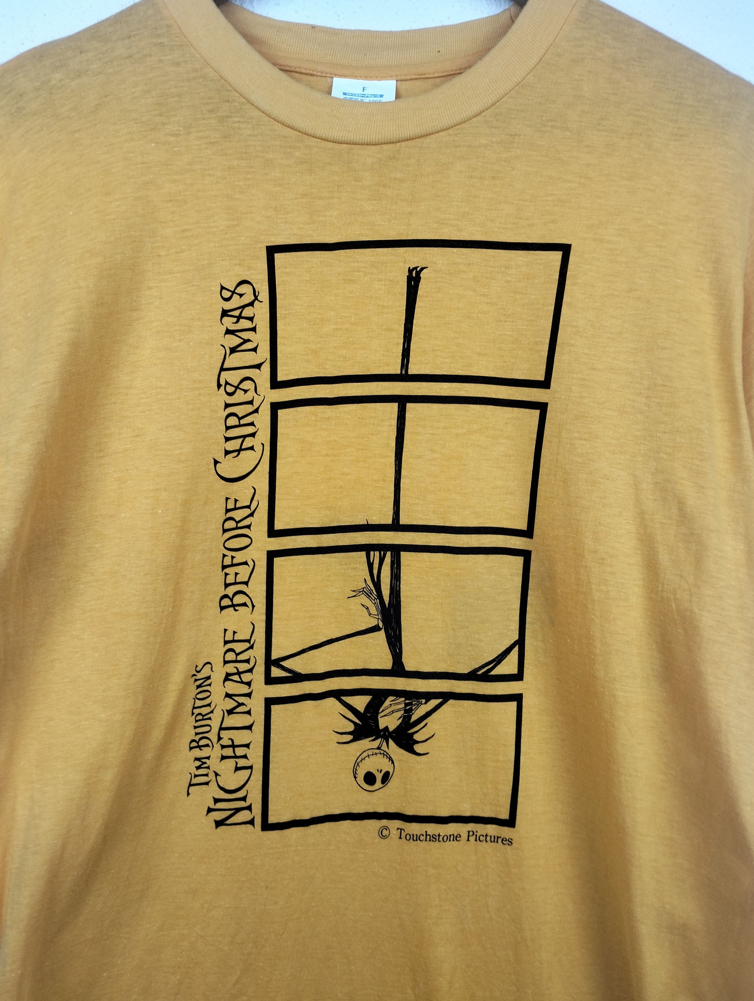 Cartoon Network × Disney × Vintage Vintage Tim Burton's Nightmare Before Christmas Tshirt 90's Size US M / EU 48-50 / 2 - 2 Thumbnail