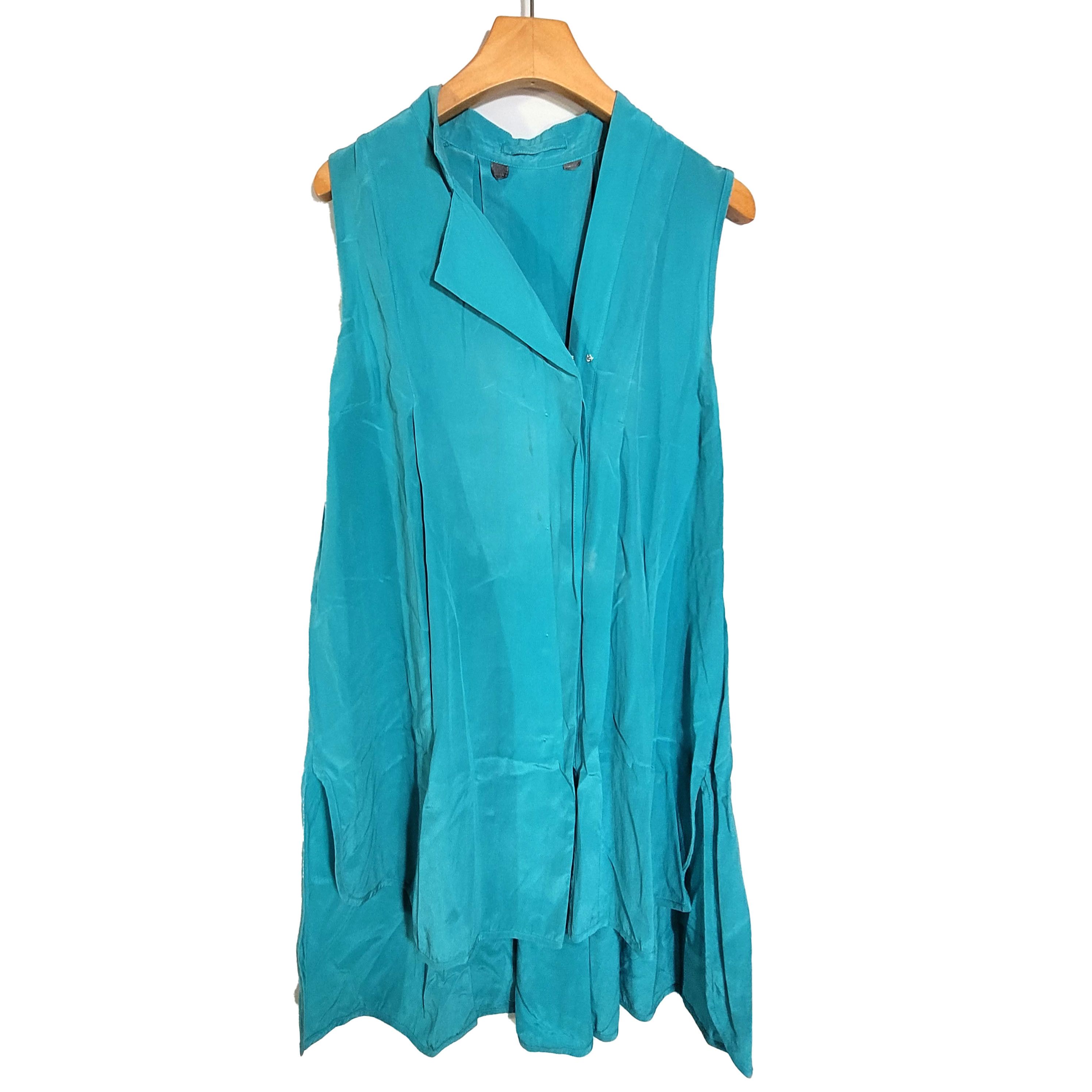 Other Women's 100% Silk Size XS Short Sleeve Top Shirt SBK154 Size L / US 10 / IT 46 - 1 Thumbnail