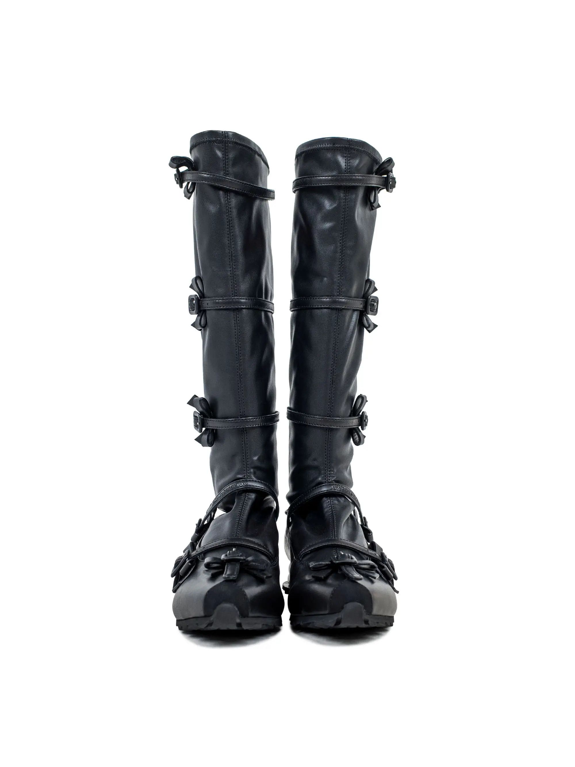 Kiko Kostadinov Kiko Kostadinov RIBBON HIGH BOOT Black Size US 8 / IT 38 - 9 Thumbnail