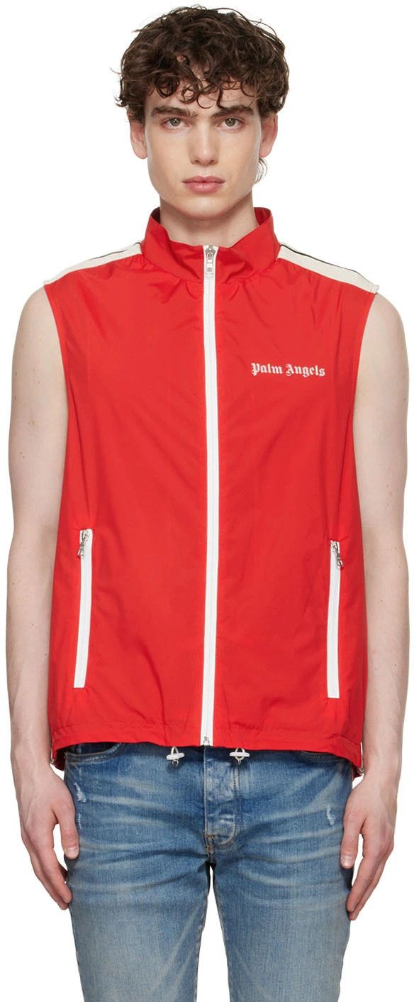 Palm Angels o1y0325 Logo Vest in Red Size US S / EU 44-46 / 1 - 1 Thumbnail