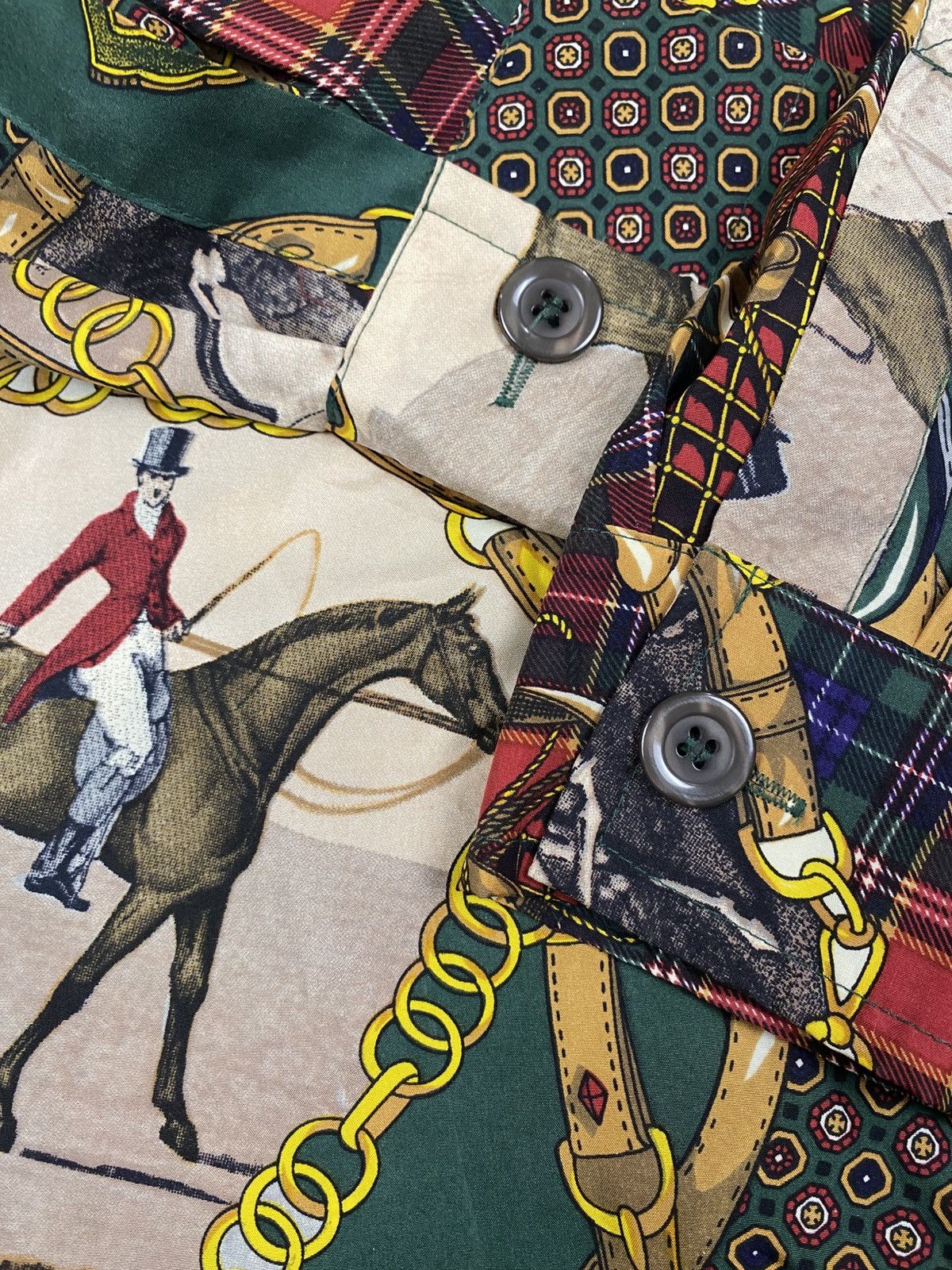 Vintage Betty Barclay Vintage Silk illustrations Shirt Hermes Style Size M / US 6-8 / IT 42-44 - 11 Thumbnail
