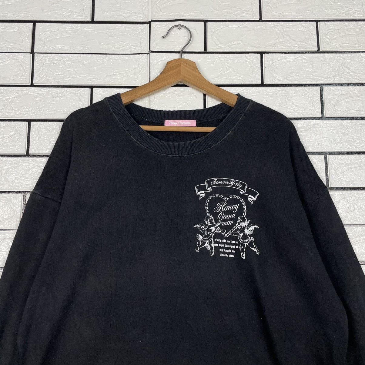 Japanese Brand Honey Angel Big Logo Sweater Size L / US 10 / IT 46 - 2 Thumbnail