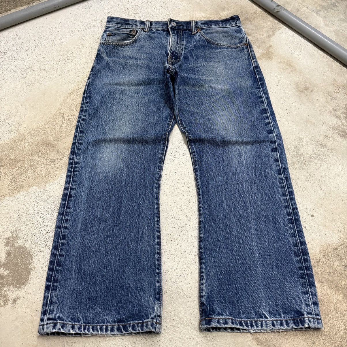 Levi's Vintage Late 90s Levis 517 Stonewashed Denim Pants Size US 33 - 3 Thumbnail
