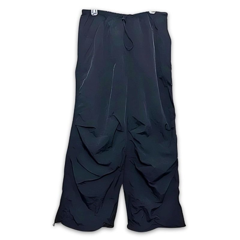 Asos ASOS Wide Leg Pants High Rise Style Bungee Cord Black 4 NWT Size 30" / US 8 / IT 44 - 1 Thumbnail