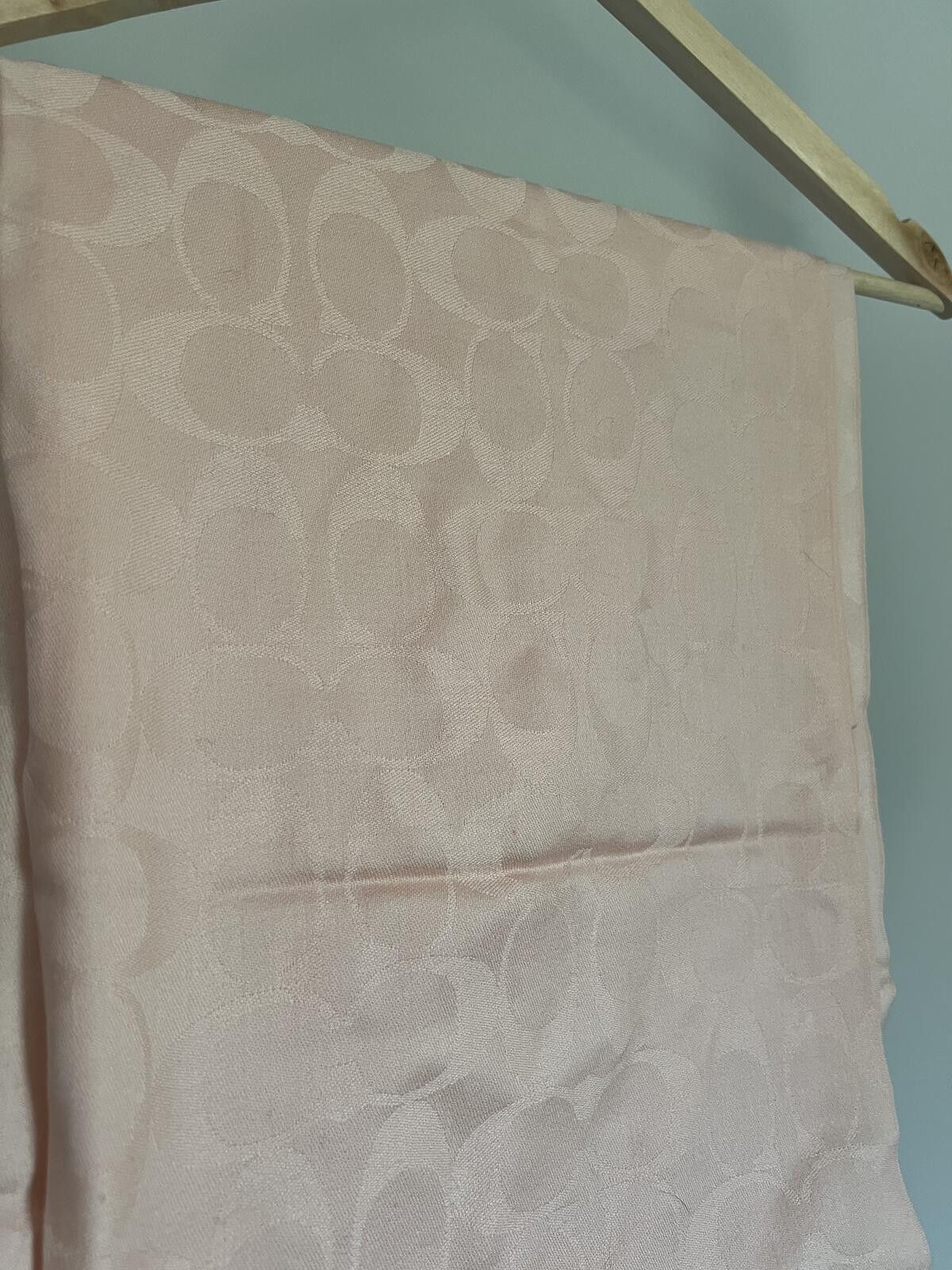 Coach Coach Signature Wrap, Wool/Silk Blend, Light Rose Pink Size ONE SIZE - 3 Thumbnail