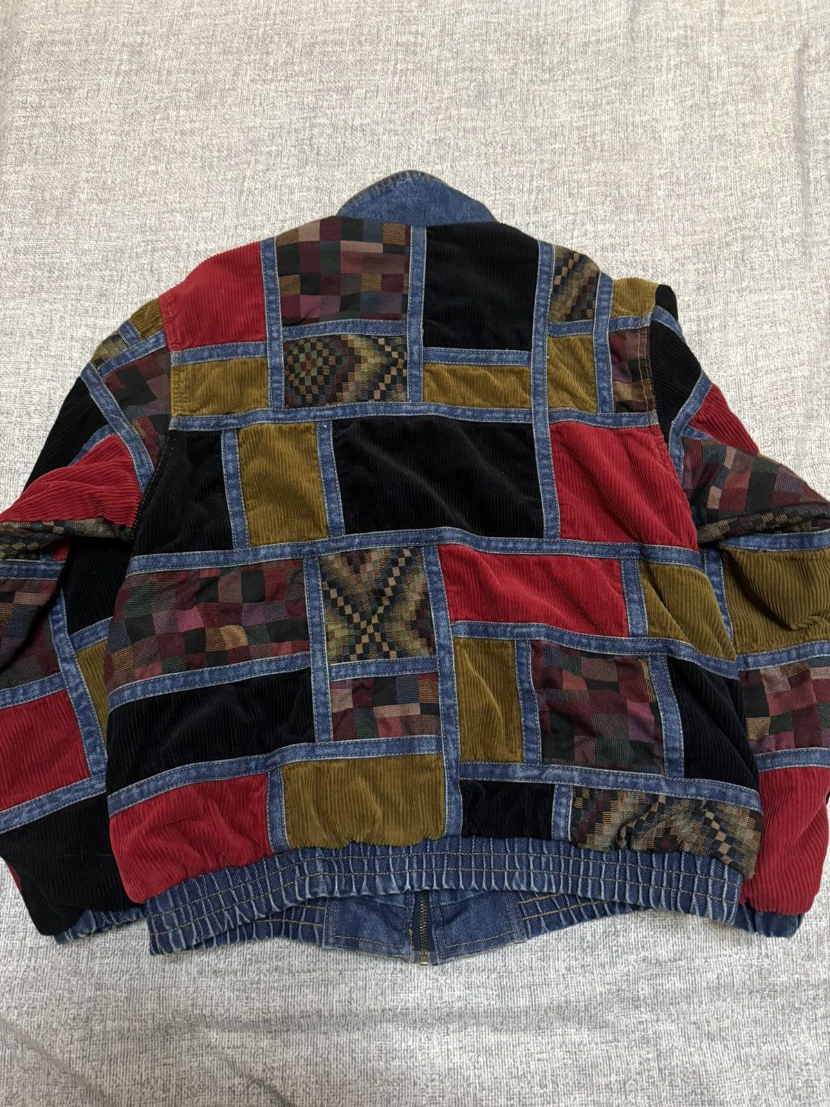 Supreme Supreme corduroy patchwork denim Jacket washed black Size US M / EU 48-50 / 2 - 2 Thumbnail