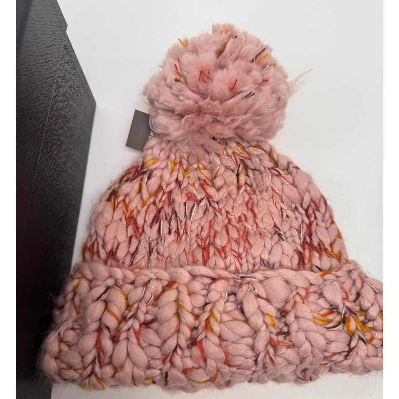 Vince Camuto Vince Camuto NWT Mauve Multi Pom Pom Beanie Hat One Size Size ONE SIZE - 1 Thumbnail