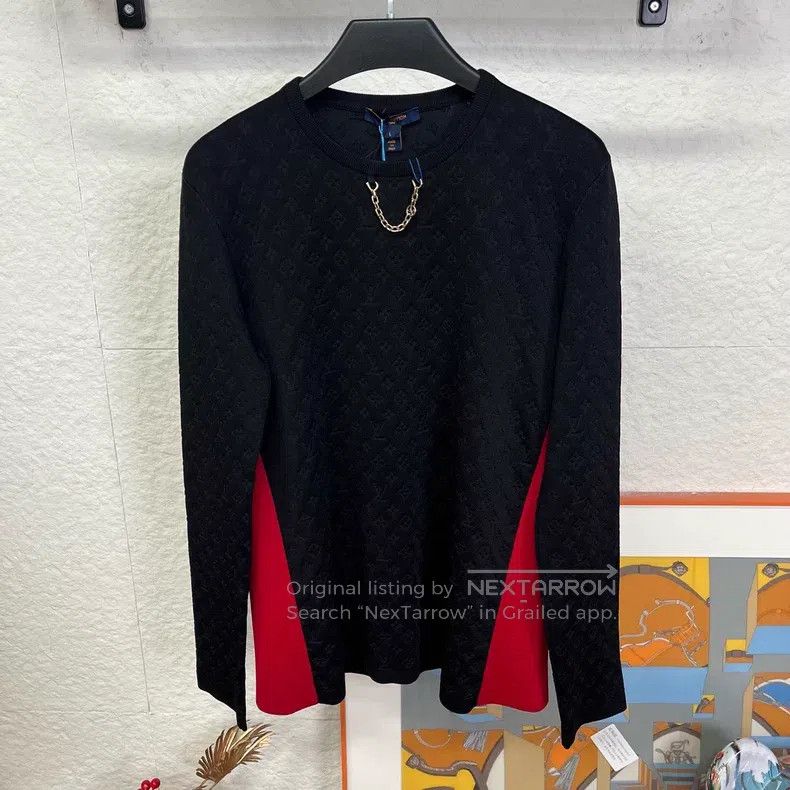 Louis Vuitton Louis Vuitton Full print print patchwork knitwear sweater Size US L / EU 52-54 / 3 - 1 Thumbnail