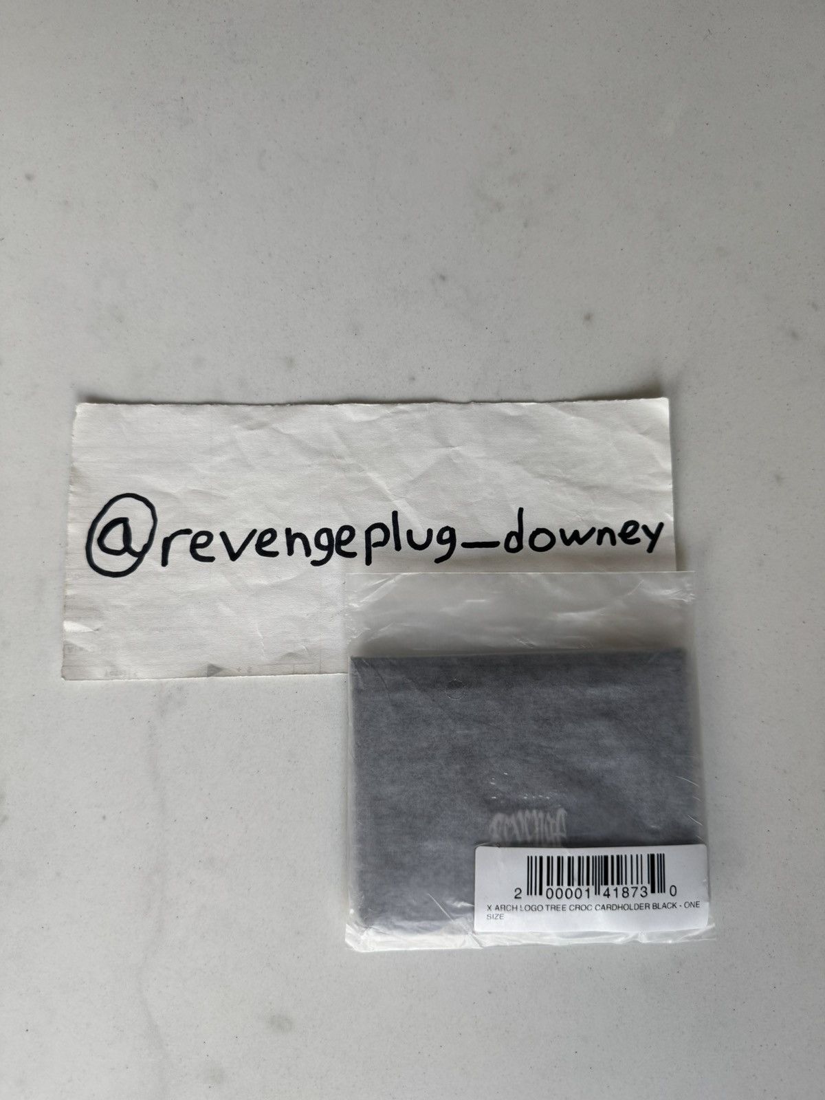 Revenge Revenge X Arch Logo Tree Croc Cardholder Black Size ONE SIZE - 1 Thumbnail