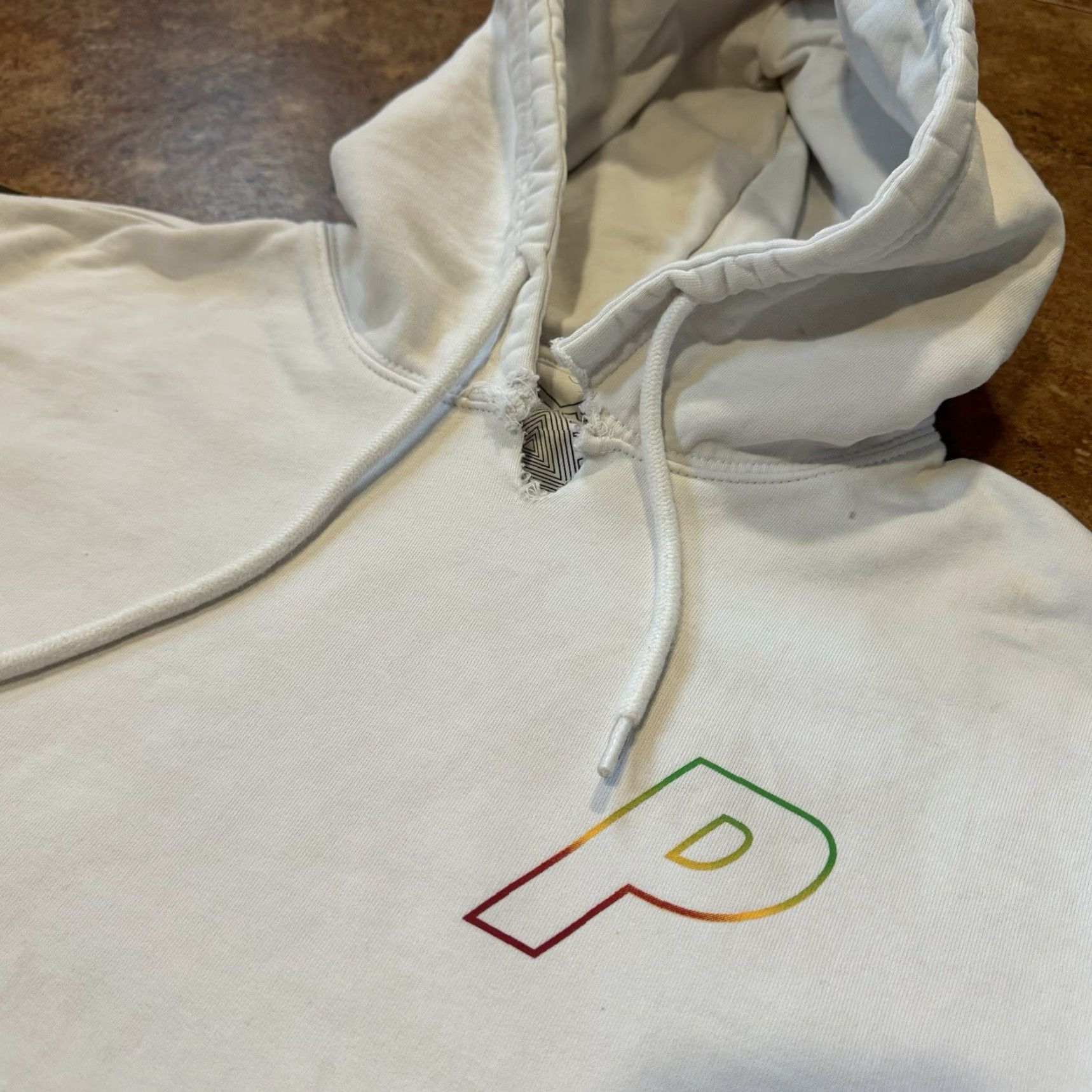 Palace Palace Hoodie Sweatshirt Tri Ferg White Rainbow 3D Large Mens Shirt Pullover 3D Ferg Rainbow White L City? Size US L / EU 52-54 / 3 - 3 Thumbnail
