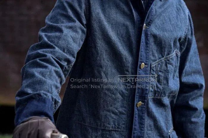 Freewheelers yard master indigo work jacket. Size US XL / EU 56 / 4 - 4 Thumbnail