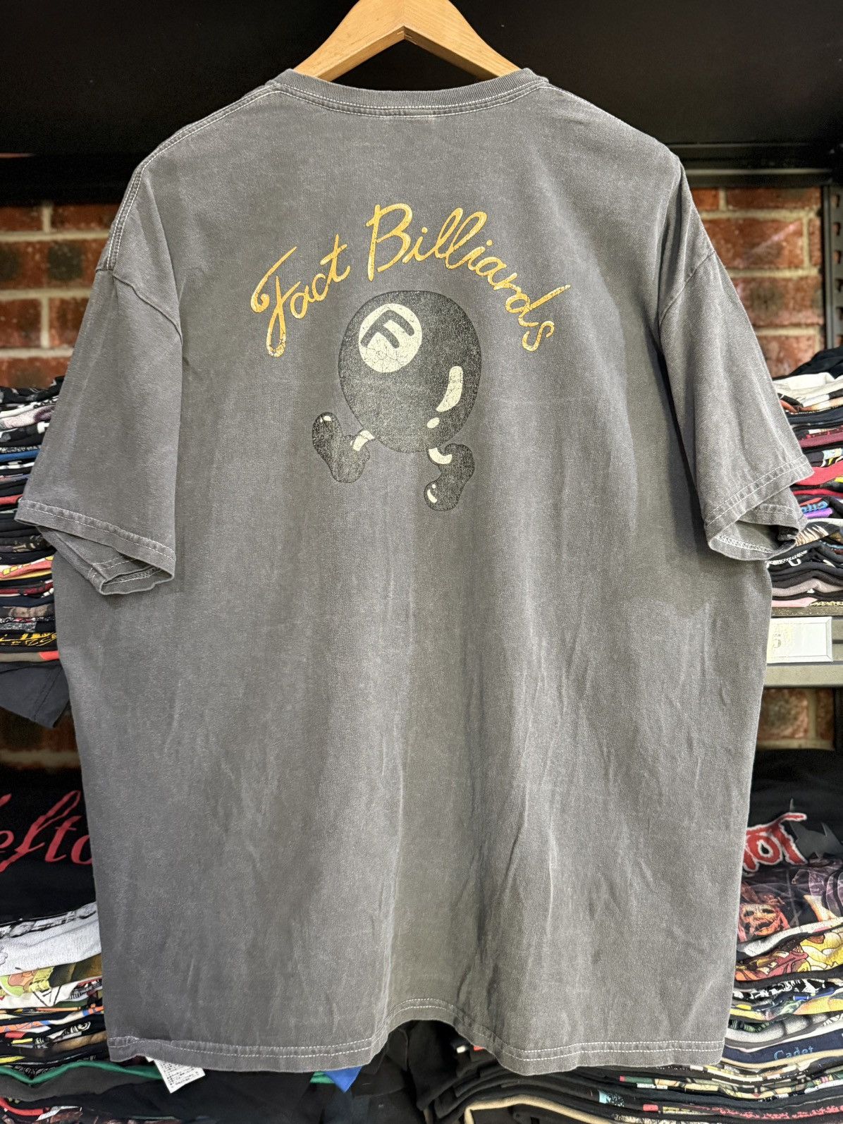 Girl Skateboards Vintage Y2K Fact Billiards Ball Skateboard Faded Tee Size US XL / EU 56 / 4 - 1 Thumbnail