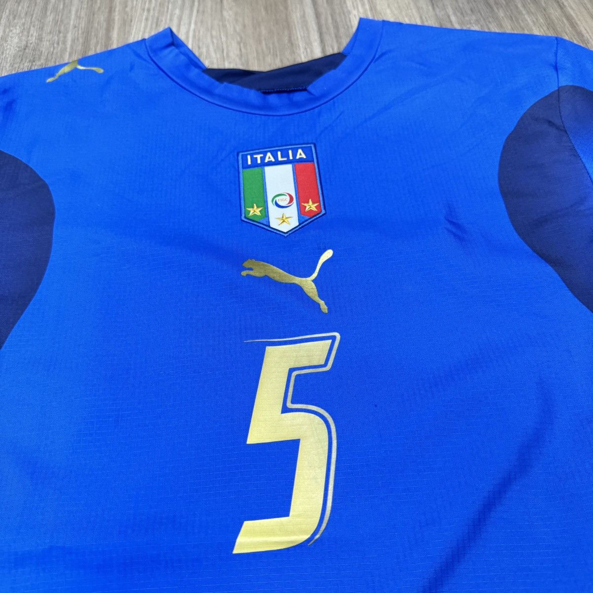 Puma Italy World Cup 2006 home shirt #5 Cannavaro Size US XL / EU 56 / 4 - 3 Thumbnail