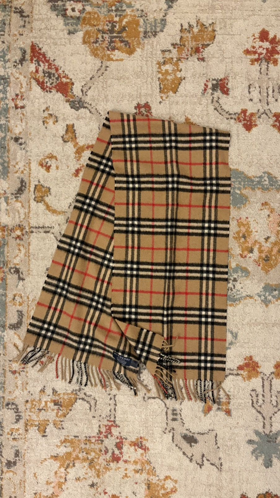 Burberry Burberry Pure Cashmere Scarf / Muffler / Neckwear Size ONE SIZE - 1 Thumbnail