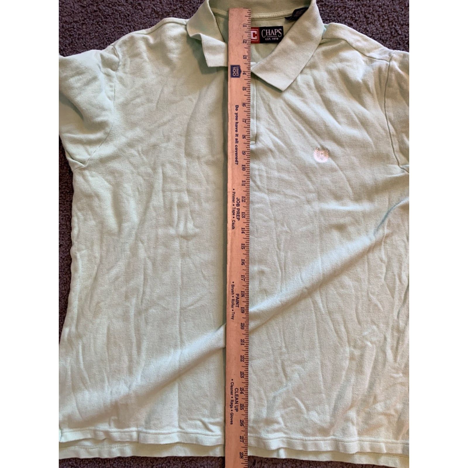 Chaps VINTAGE Chaps Polo Shirt XL Men's Green Logo Collared Short Sleeve Soft Cotton Golf Polo Regular Fit - 100% Cotton Size US XL / EU 56 / 4 - 6 Thumbnail