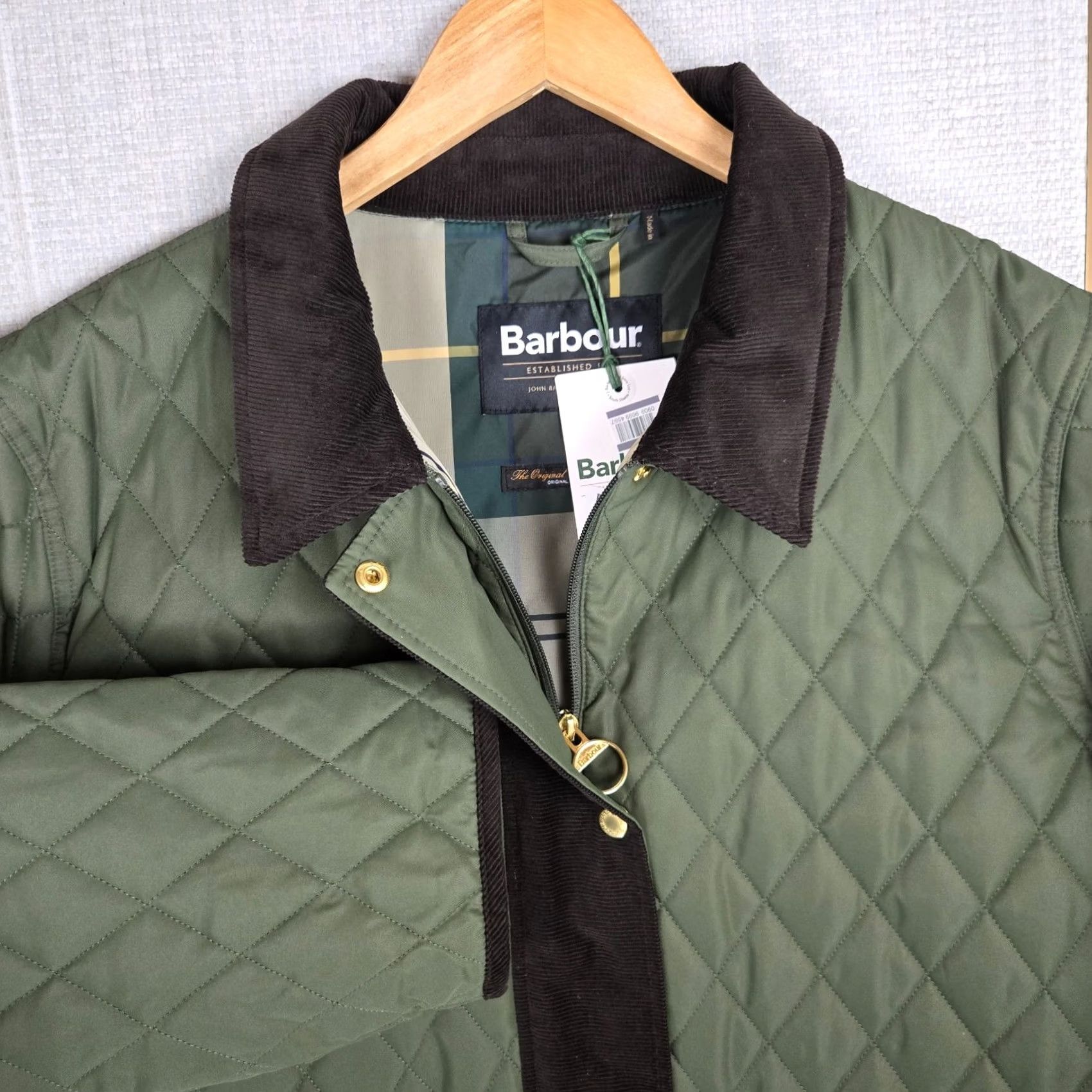 Barbour Barbour Jacket Coat 3X Full Zip Insulated Quilted Corduroy Olive Drab Green Women’s 3XL Long Sleeve Size XXL / US 16-18 / IT 52-54 - 4 Thumbnail