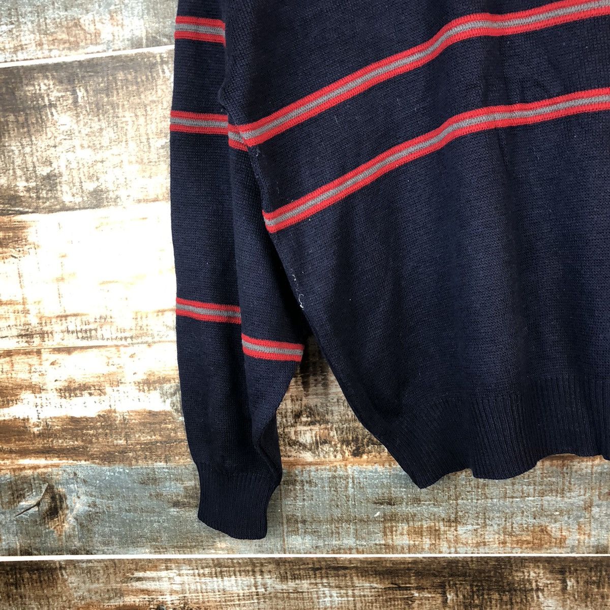 Homespun Knitwear × Japanese Brand US Pengolf Dark Blue Stripe Knitwear #A2061 Size US L / EU 52-54 / 3 - 7 Thumbnail