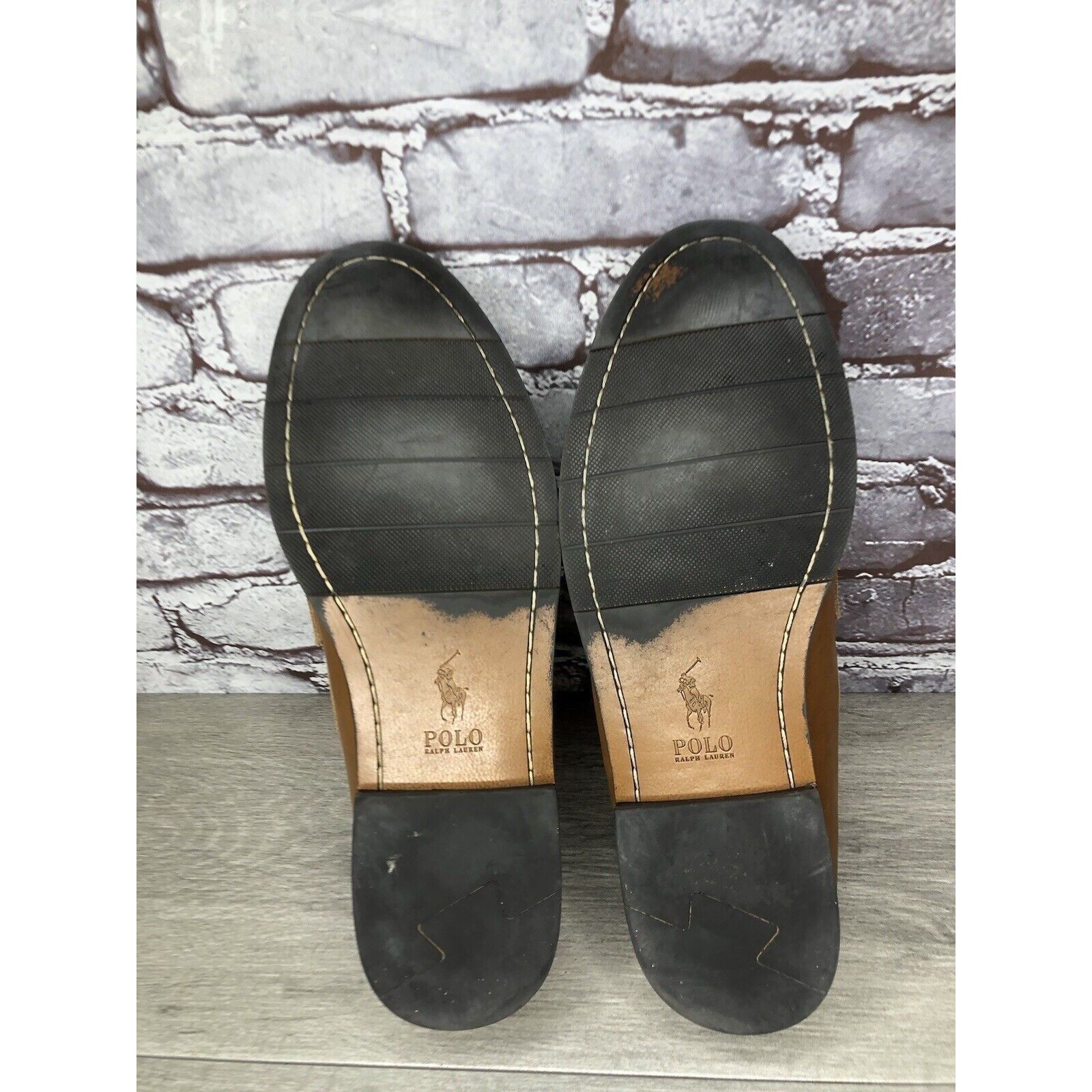Polo Ralph Lauren Polo Ralph Lauren Alston Penny Brown Leather Dress Loafers M Size US 9.5 / EU 42-43 - 6 Thumbnail