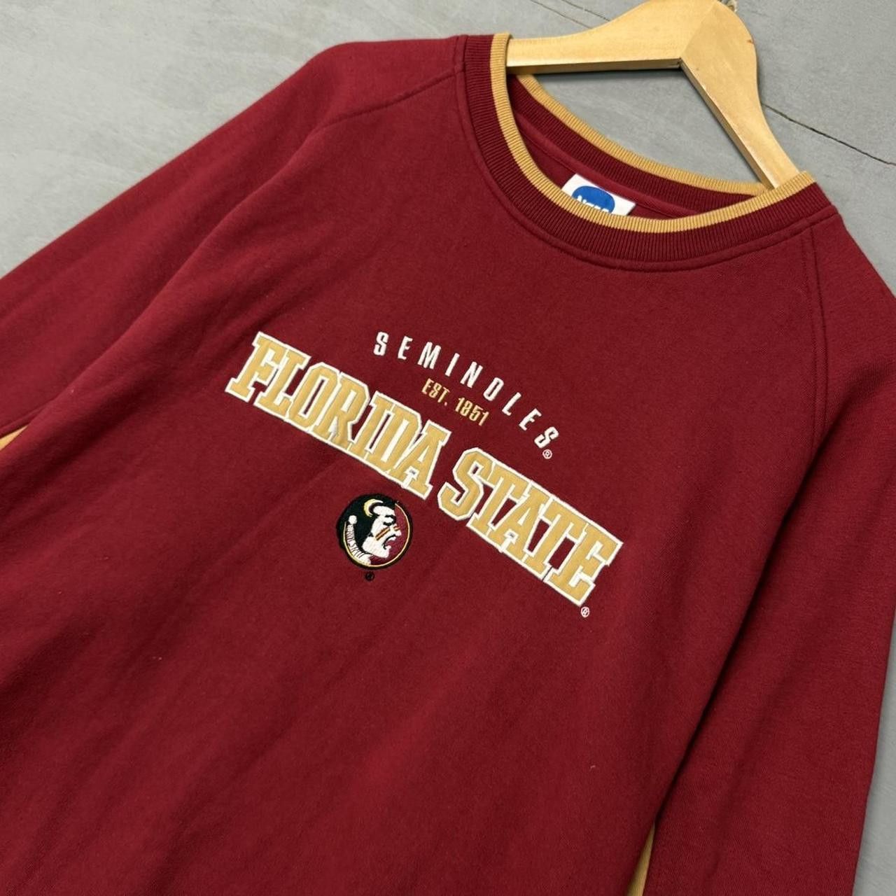 NCAA Vintage Florida State Seminoles Red and Gold Sweatshirt XXL Size US XXL / EU 58 / 5 - 2 Thumbnail